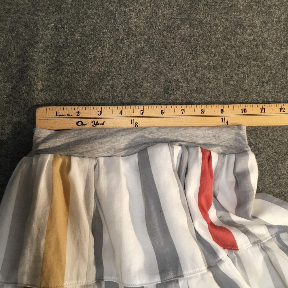 Skirt Girls 6 Maxi Colorful Stripe‎ Ruffle Tier 100% Cotton Mom and Pop's Kids - Picture 8 of 10